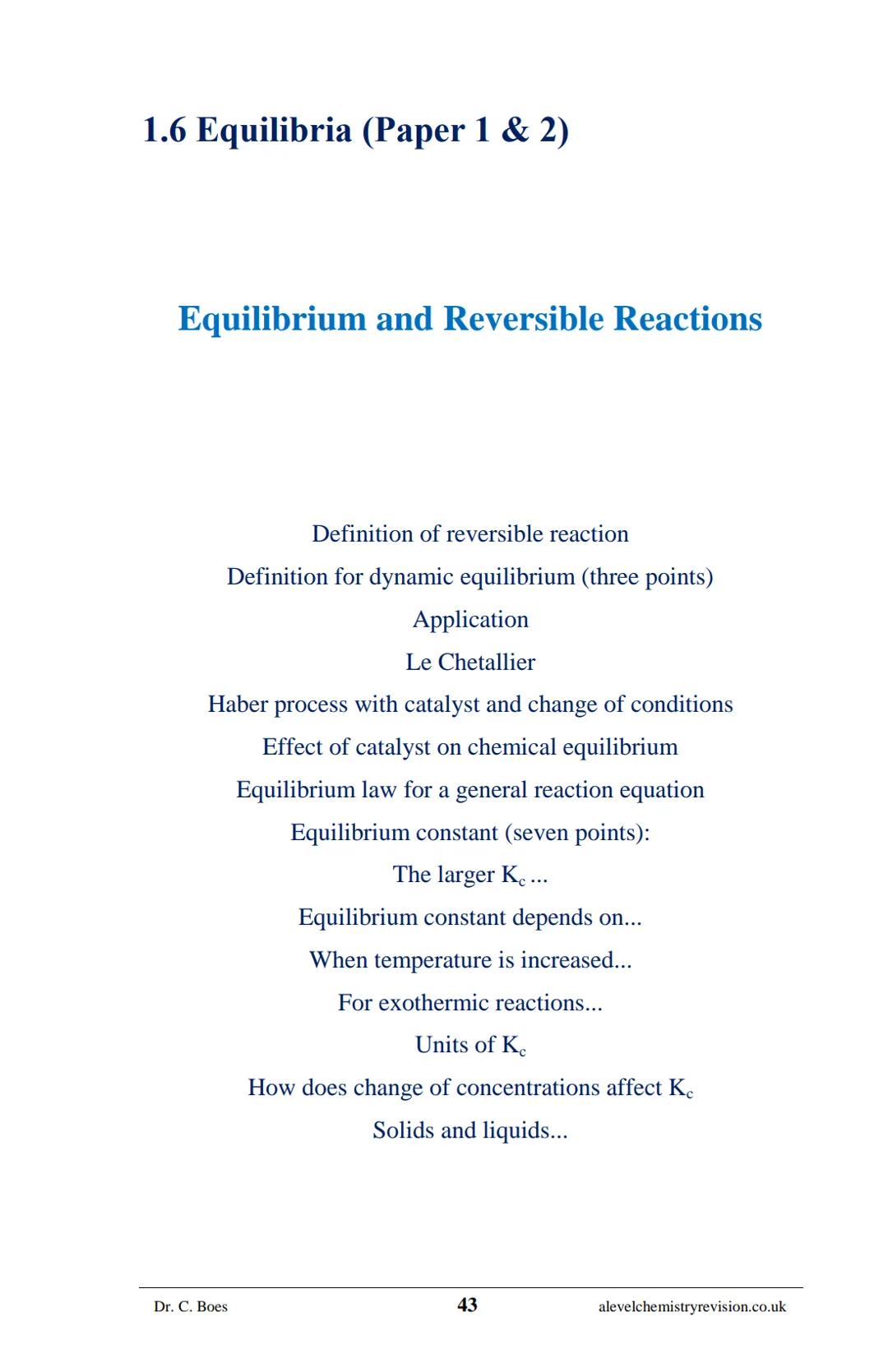 A-LEVEL CHEMISTRY
FLASH NOTES
AQA Year 1 and AS
Free Sample!
Dr C. Boes
Condensed Revision Notes (Flashcards) for a
Successful Exam Preparat