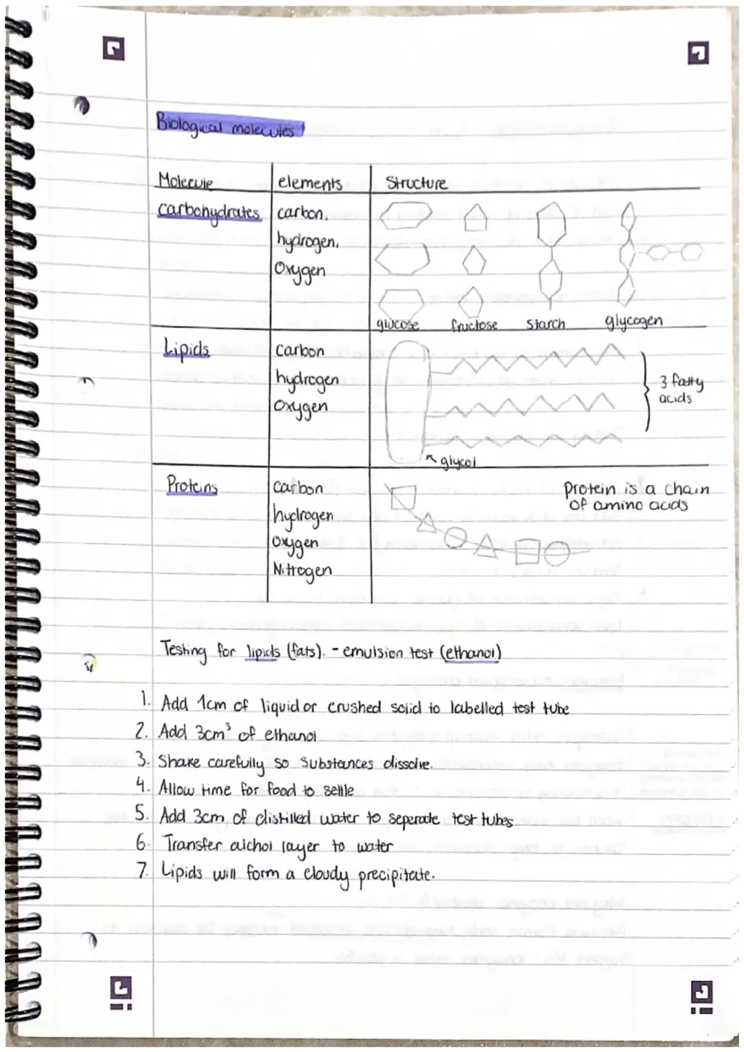 Smailest
7
2. Structure and functions in living organisms Pt 1.
Levels of organisation!
organisms are organised into levels. Each one carrys