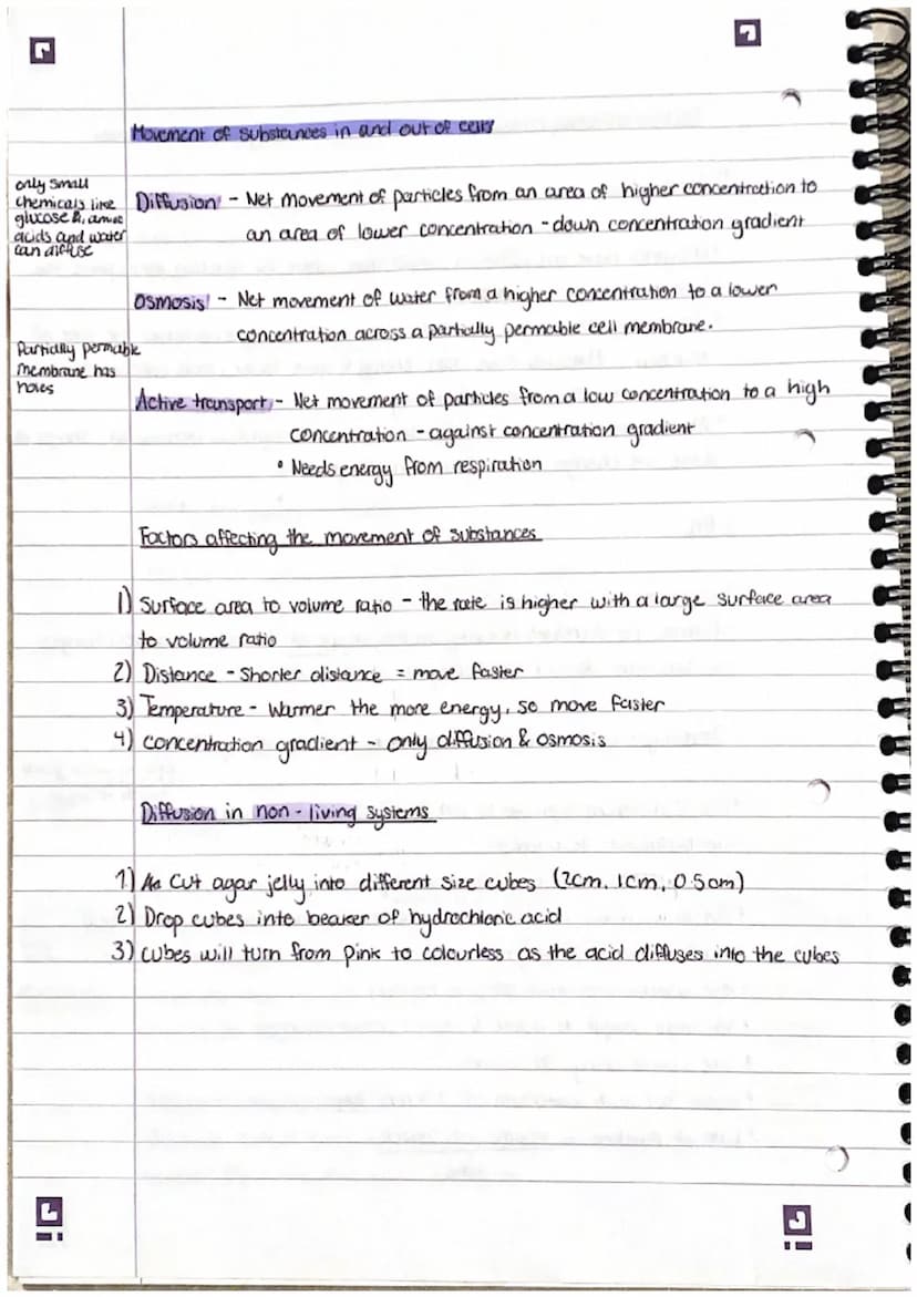 Smailest
7
2. Structure and functions in living organisms Pt 1.
Levels of organisation!
organisms are organised into levels. Each one carrys