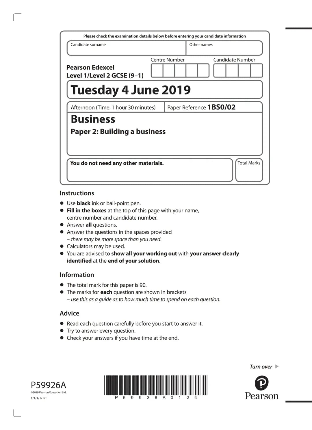 Business Paper 2 Questions + Modal Answers