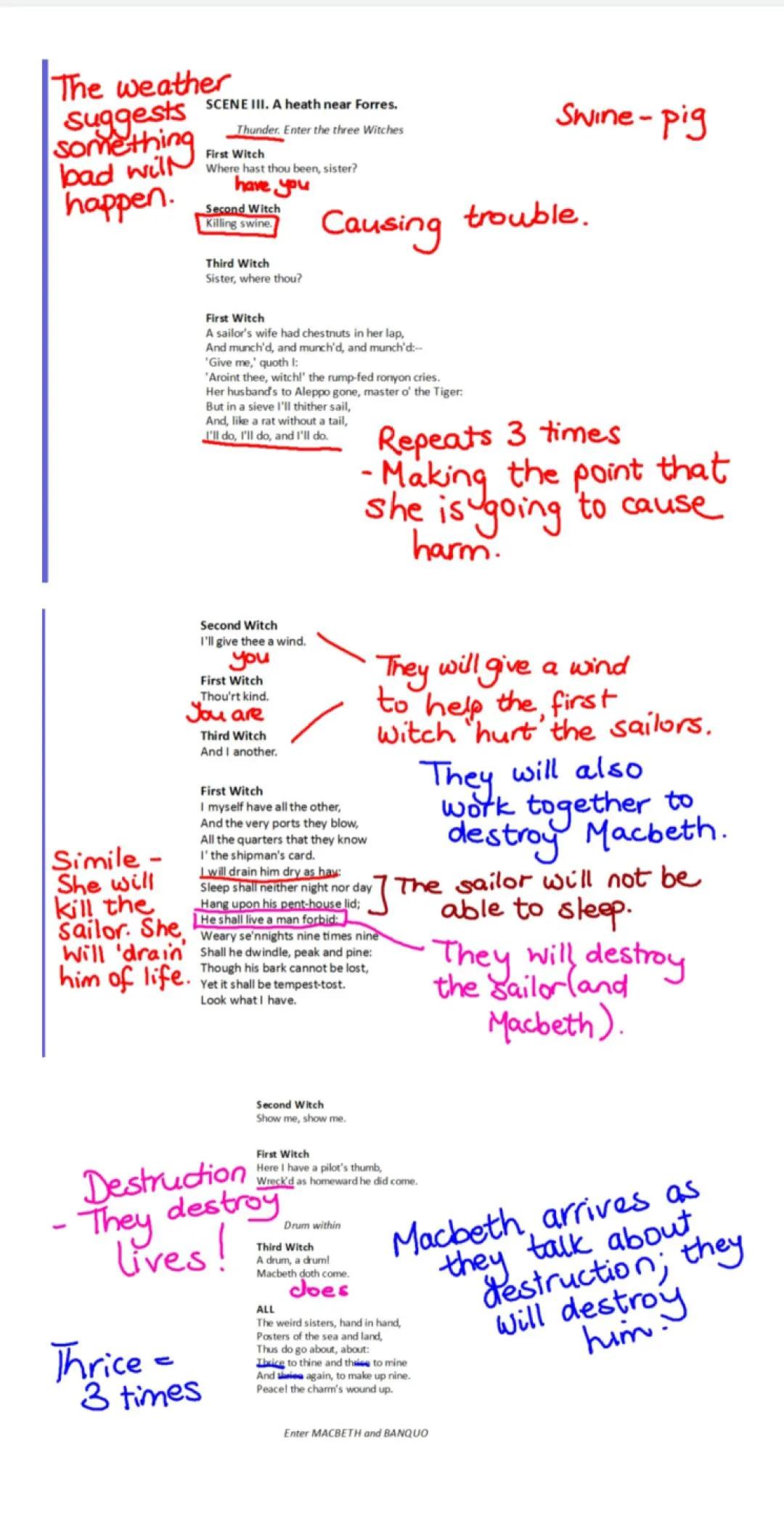 Your Guide to Macbeth: Detailed Annotations of Key Scenes and Summaries