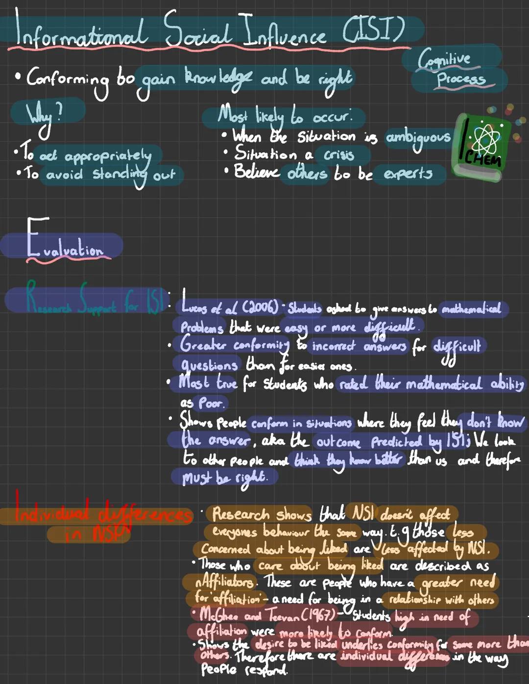 # Types and Explanations of Conformity

What is conformity?

• A change in behaviour
or opinions as a response to the attitudes of others
or