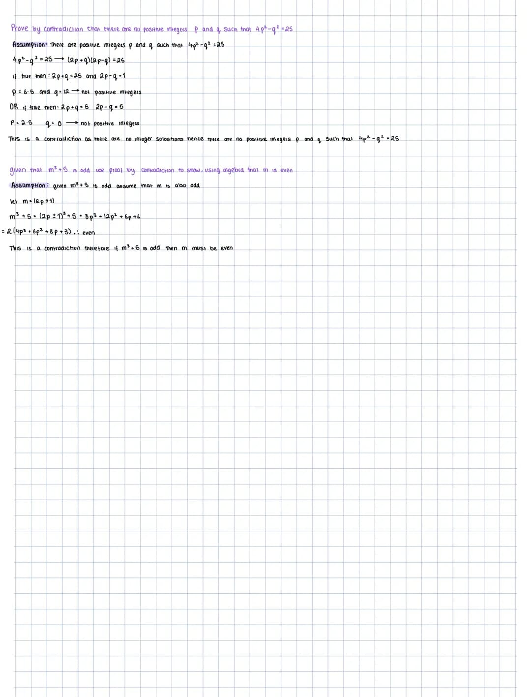 Proof by contradiction
Prove by contradiction that there is no greatest odd mieger n
Assumption: there is a greatest odd integer, n
11+2 is 