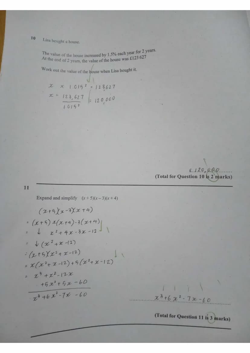 GCSE Mock Exam (Jan 2022)
Maths 2 (Higher) - Calc
Materials
Use a blue/black pen.
You must have a ruler, protractor, pencil and eraser. Trac