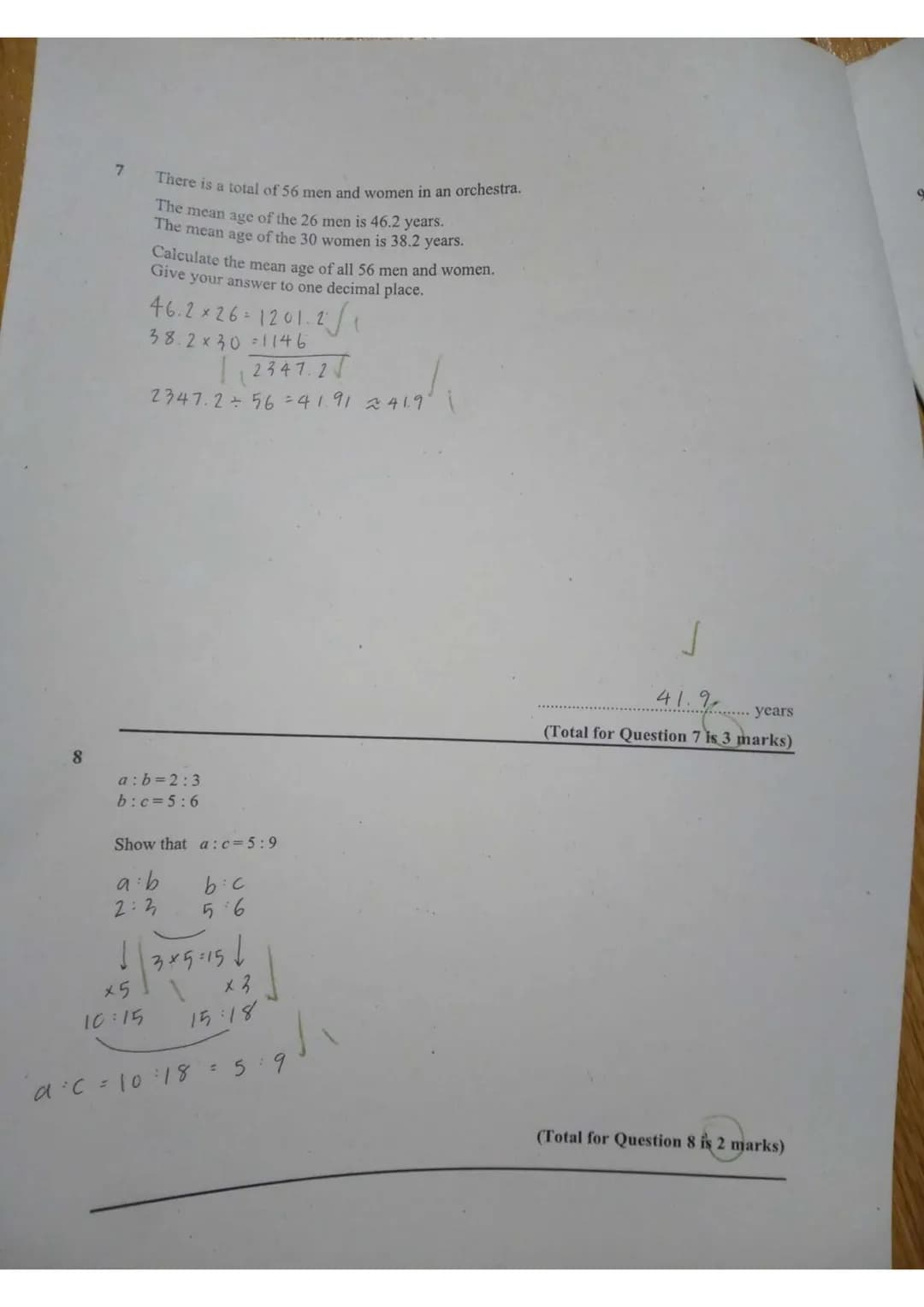 GCSE Mock Exam (Jan 2022)
Maths 2 (Higher) - Calc
Materials
Use a blue/black pen.
You must have a ruler, protractor, pencil and eraser. Trac