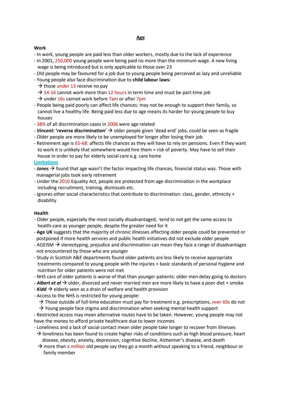 Understanding Life Chances: Age, Gender, and Health in Sociology