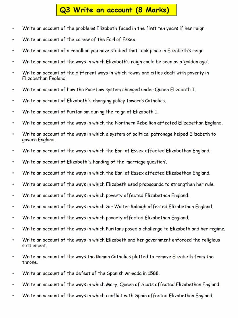 Name:
GCSE AQA
FLUVIUS
022713
Elizabethan
+ sample questions.
ALL
JIF Q1 How convincing...? How far do you agree? (8 Marks)
All questions: E