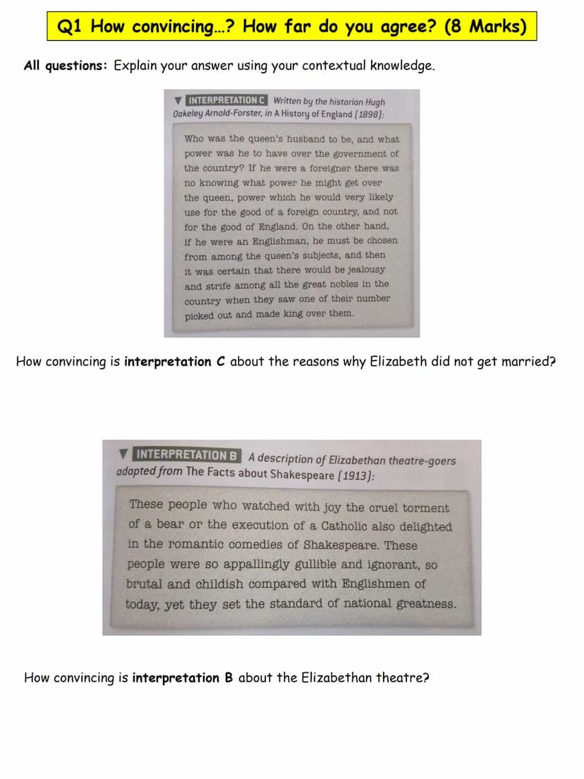 Name:
GCSE AQA
FLUVIUS
022713
Elizabethan
+ sample questions.
ALL
JIF Q1 How convincing...? How far do you agree? (8 Marks)
All questions: E