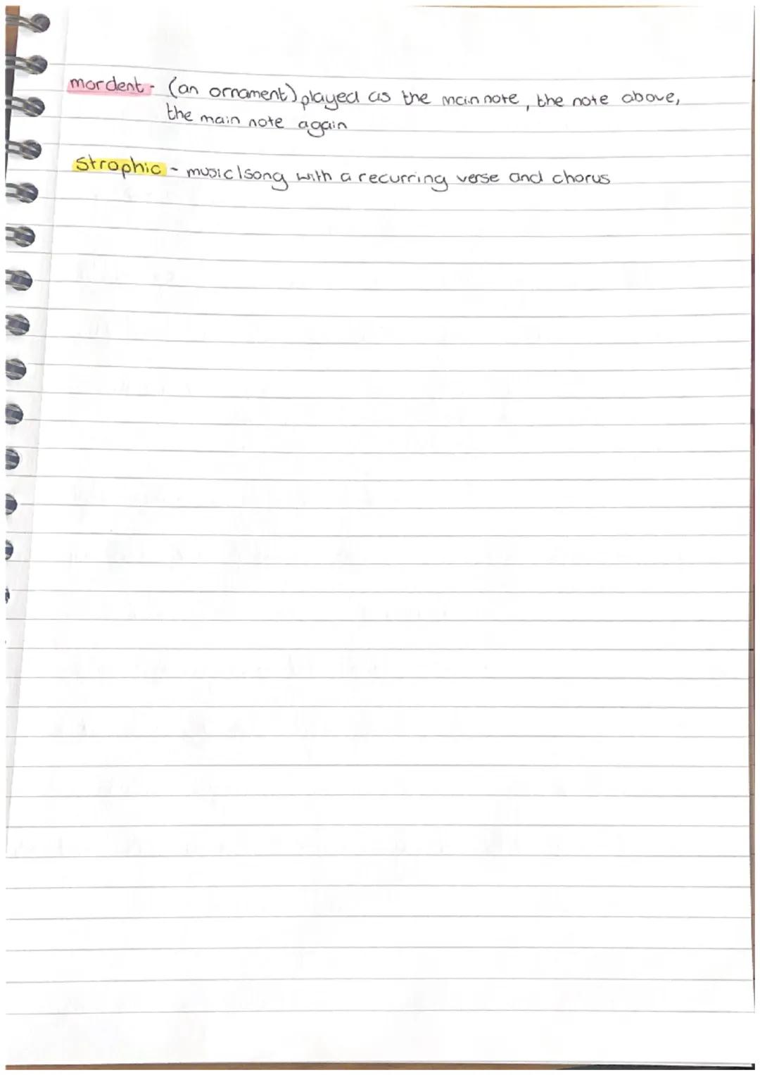 Music Jotter

Walking bass-moving bass line (Jazz, blues) going from one note
to the other clearly.

Descant - Another melody sung higher th