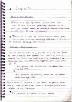 Know B13 NOTES GCSE BIOLOGY  thumbnail