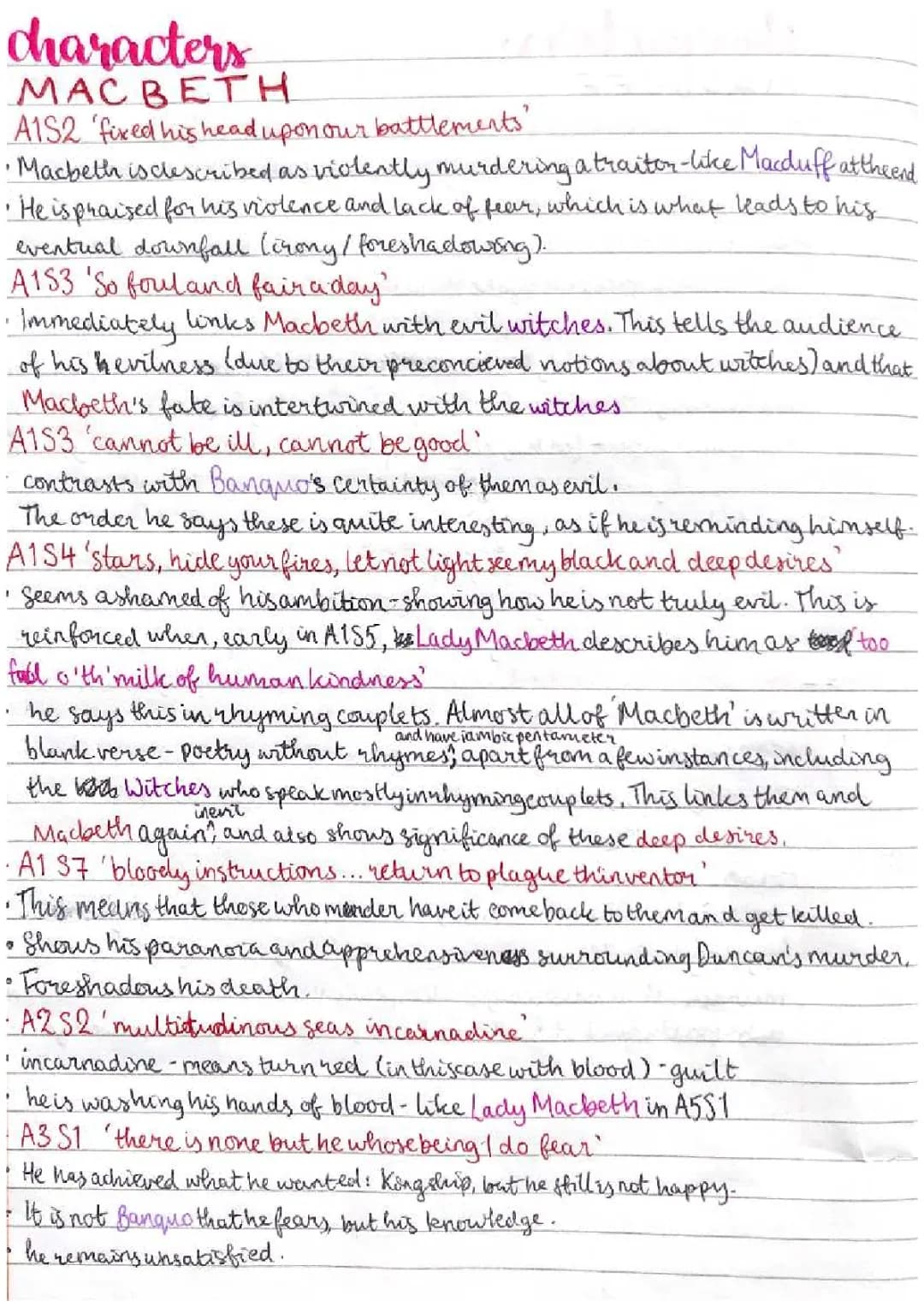 Macbeth Key Quotes and Analysis PDF