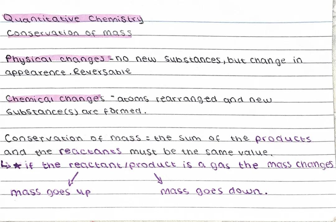 conservation of mass