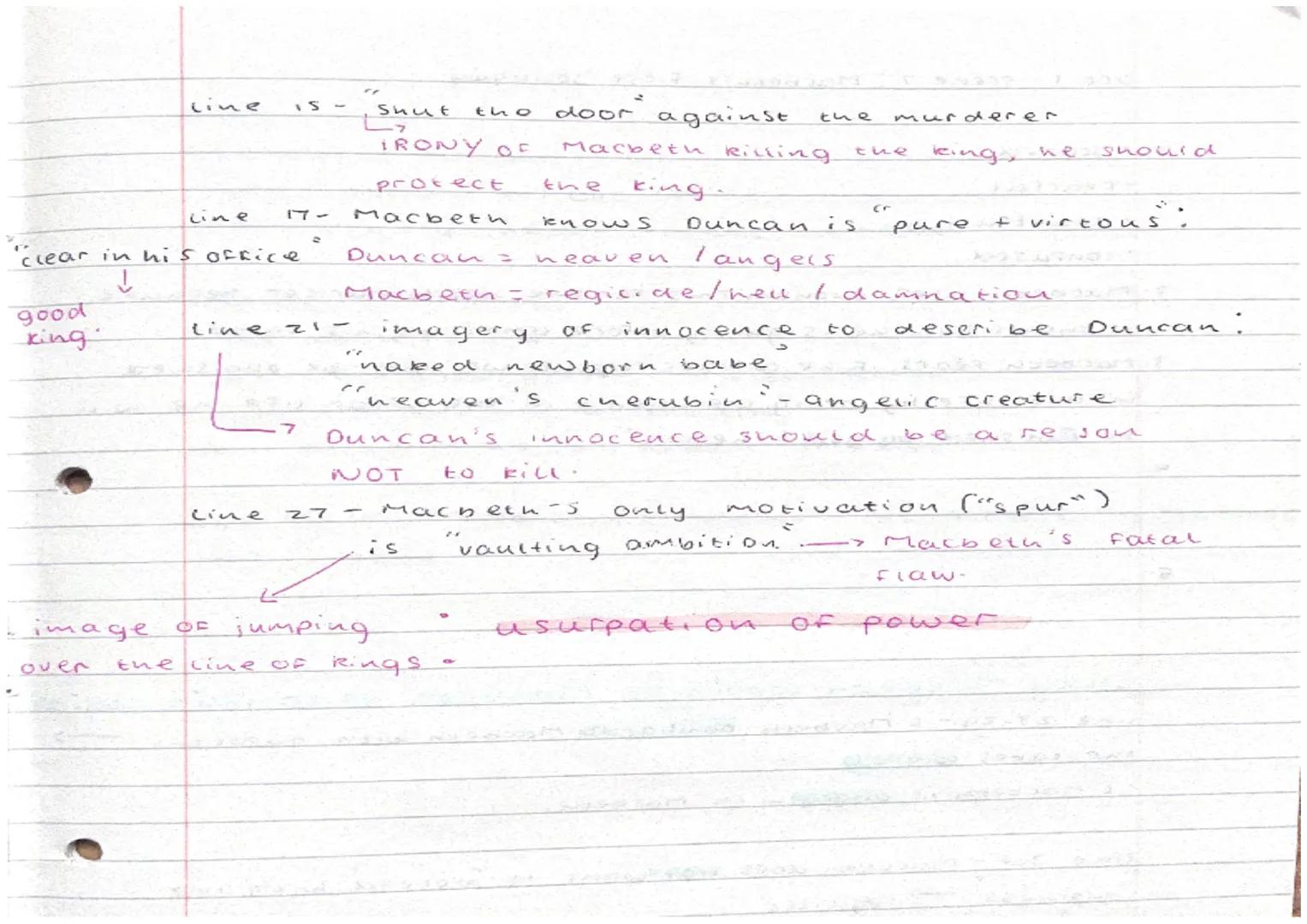 # Ack 1, scene 7 Soliloquy

*   Macbeen's privace thougues.

Lines 1+2 uncertainty about regicide

indirect way of Euphemisms for murder/reg