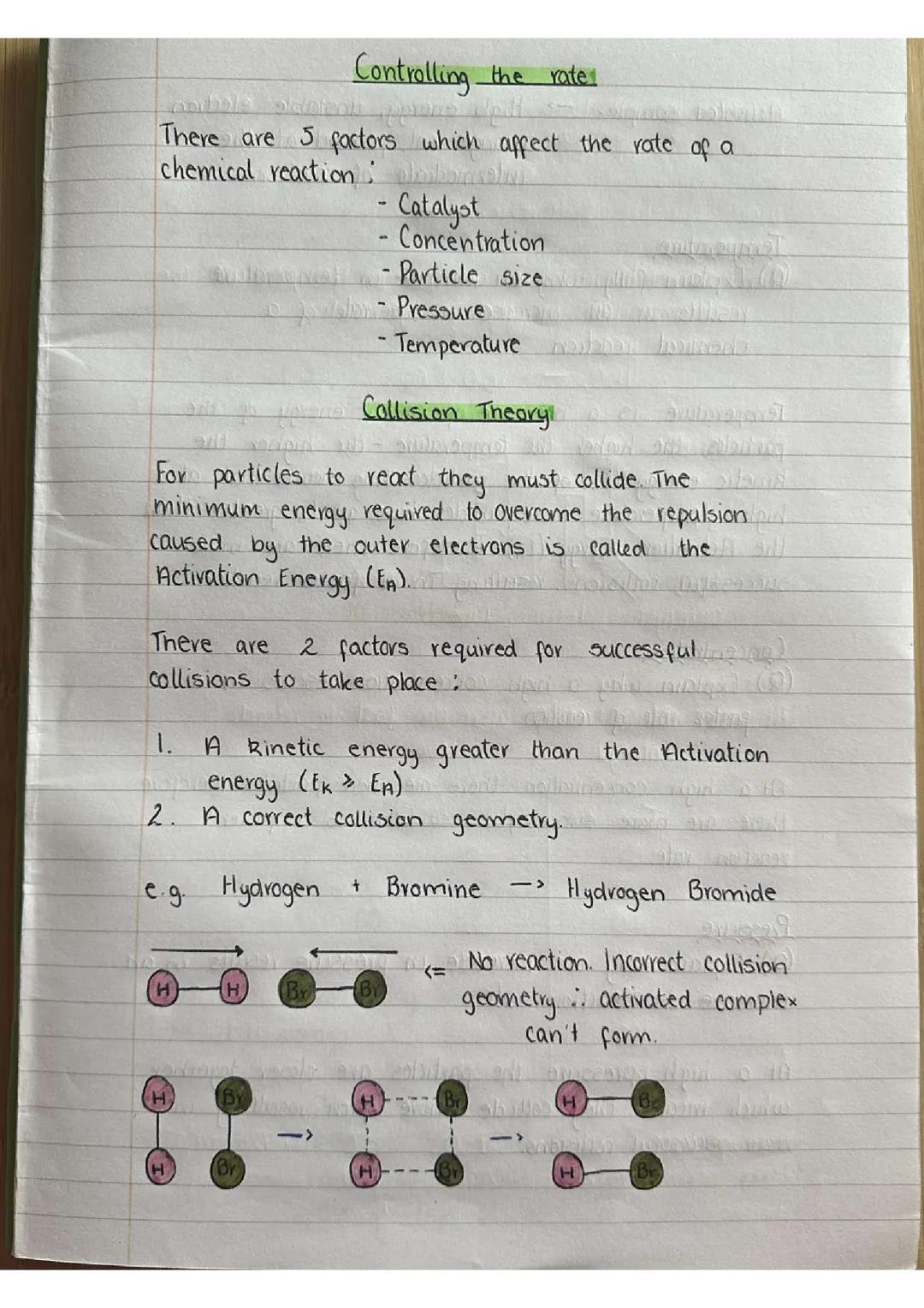 Higher Chemistry unit one notes 