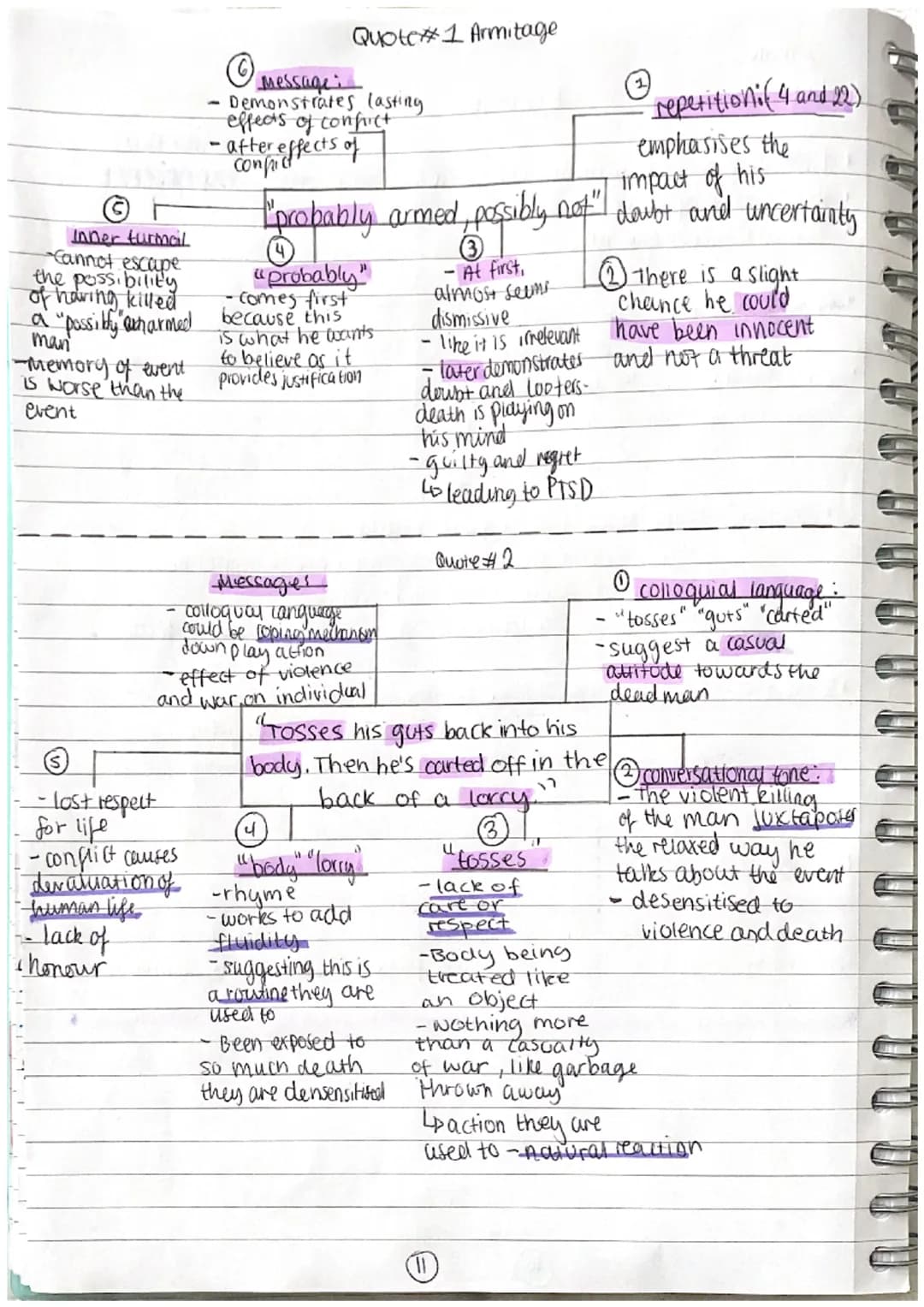 Male
Armitage
Structure
Remains
-universal
• First person authentic experience, anonymous experience
• narrative perspective
• damatic monol