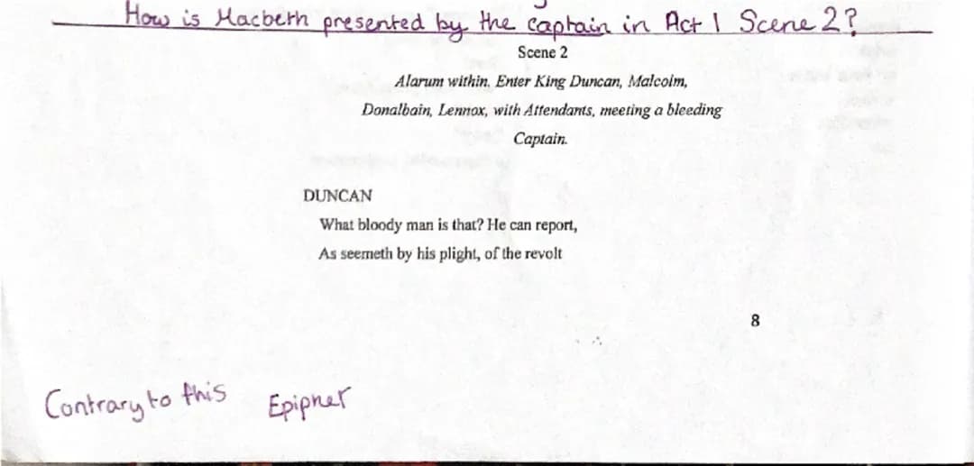 Act 1 Scene 2 Macbeth Annotations