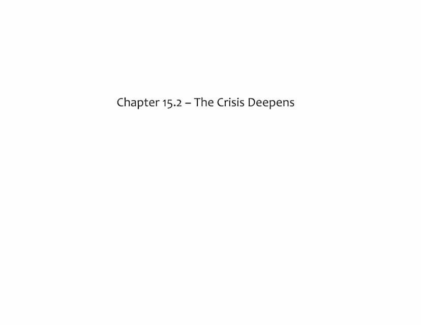 Chapter 15 - The Nation
Breaking Apart, 1846-1851
North and South Take
Different Paths
●
Chapter 15.1- Growing Tensions
Between North and So