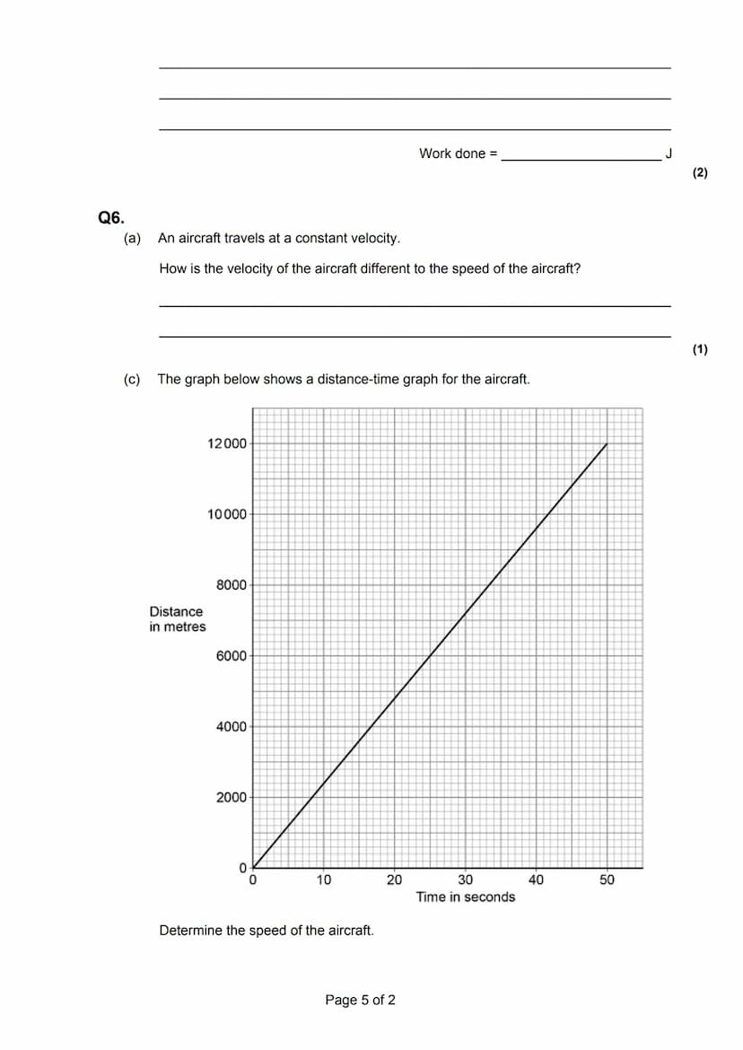 Forces, speed/speed graphs, scalar/vector, weight/mass, work done
Total marks: 93 marks
Time allowed: 1 hr 30 mins
Q1.
(a) The diagram shows