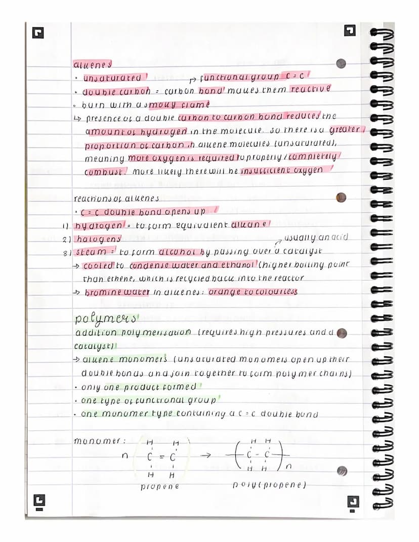organic chemistry/
» alkanes =
C n H 2n + 21
CnH2n
functional group: single bonds
wheren is the number of carbon/
aroms minus 11
→ aluenes] 