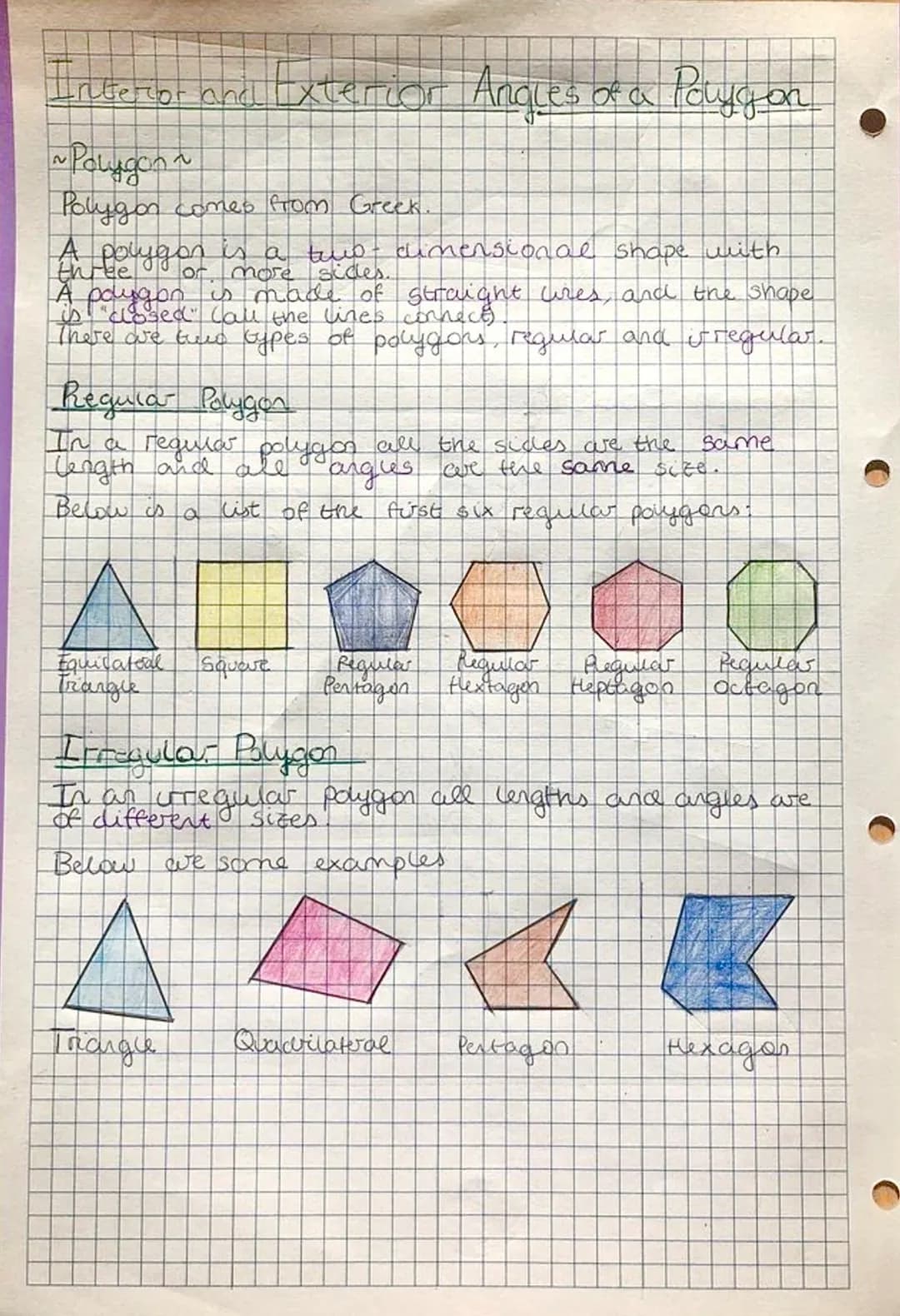 Fun with Polygons: Interior and Exterior Angles Explained!
