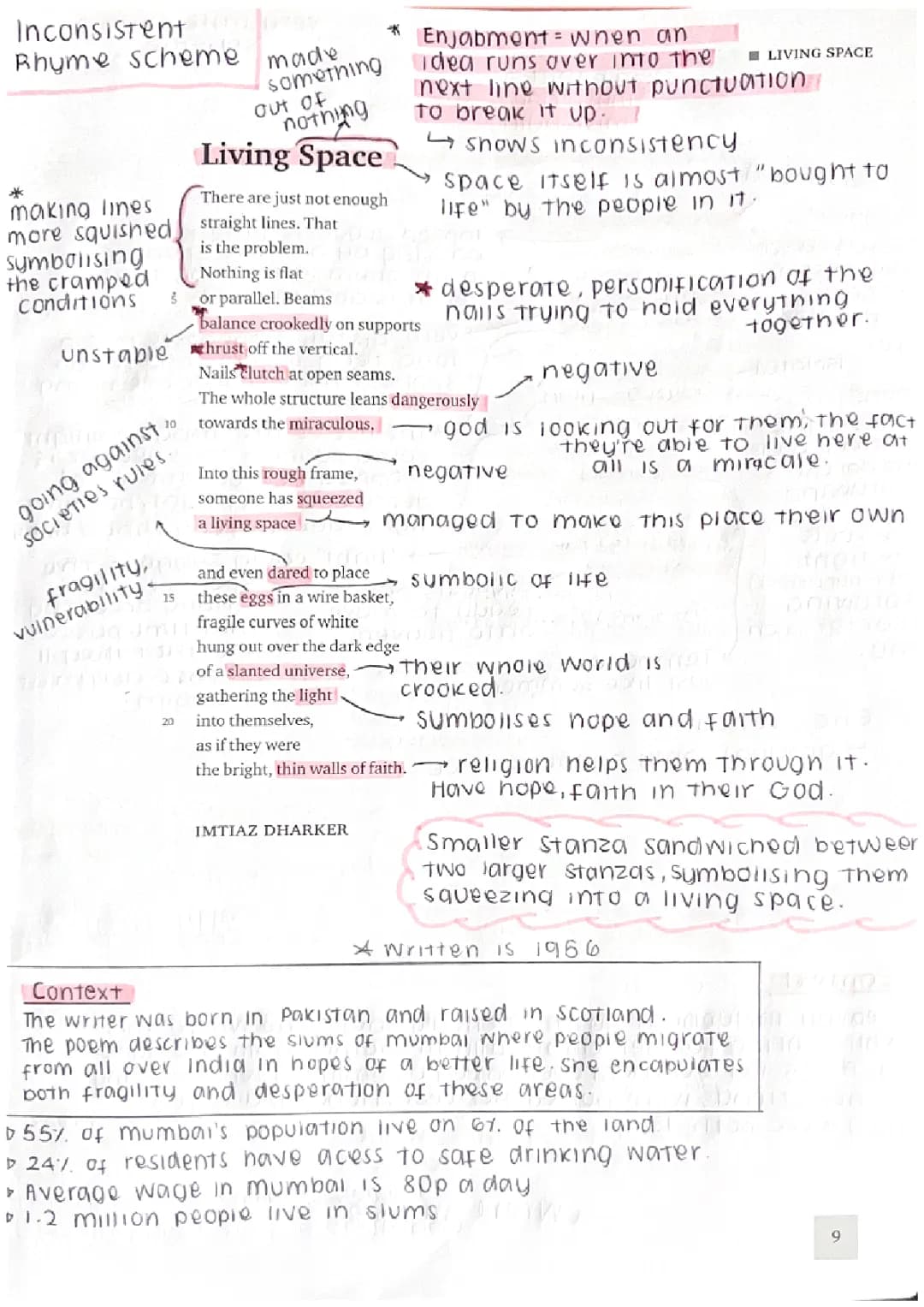 Understanding Imtiaz Dharker's Poem: Living Space
