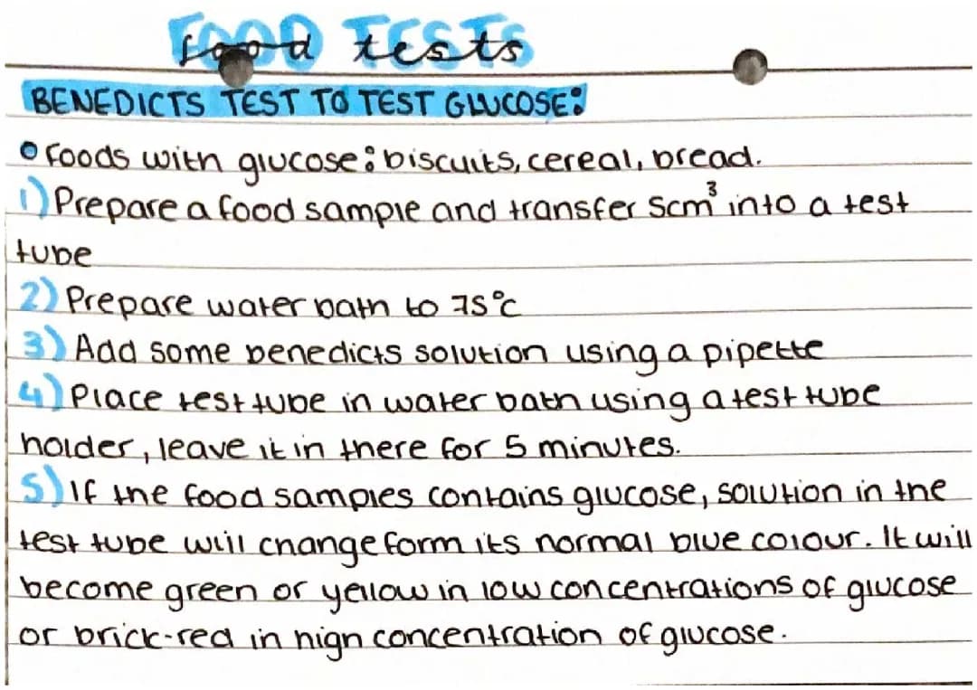 How To Do Cool Science Tests: Glucose, Starch, and Lipids