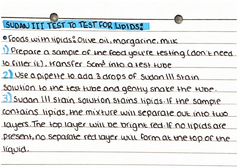 Food tests
BENEDICTS TEST TO TEST GLUCOSE:
• Foods with glucose: biscuits, cereal, bread.
Prepare a food sample and transfer Scm³ into a tes