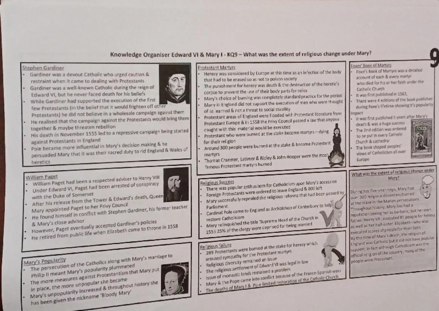 The legacy of Henry Vill
Henry had ensured Edward's succession was law & set
up a Regency Council with 16 men named as regents
The council t