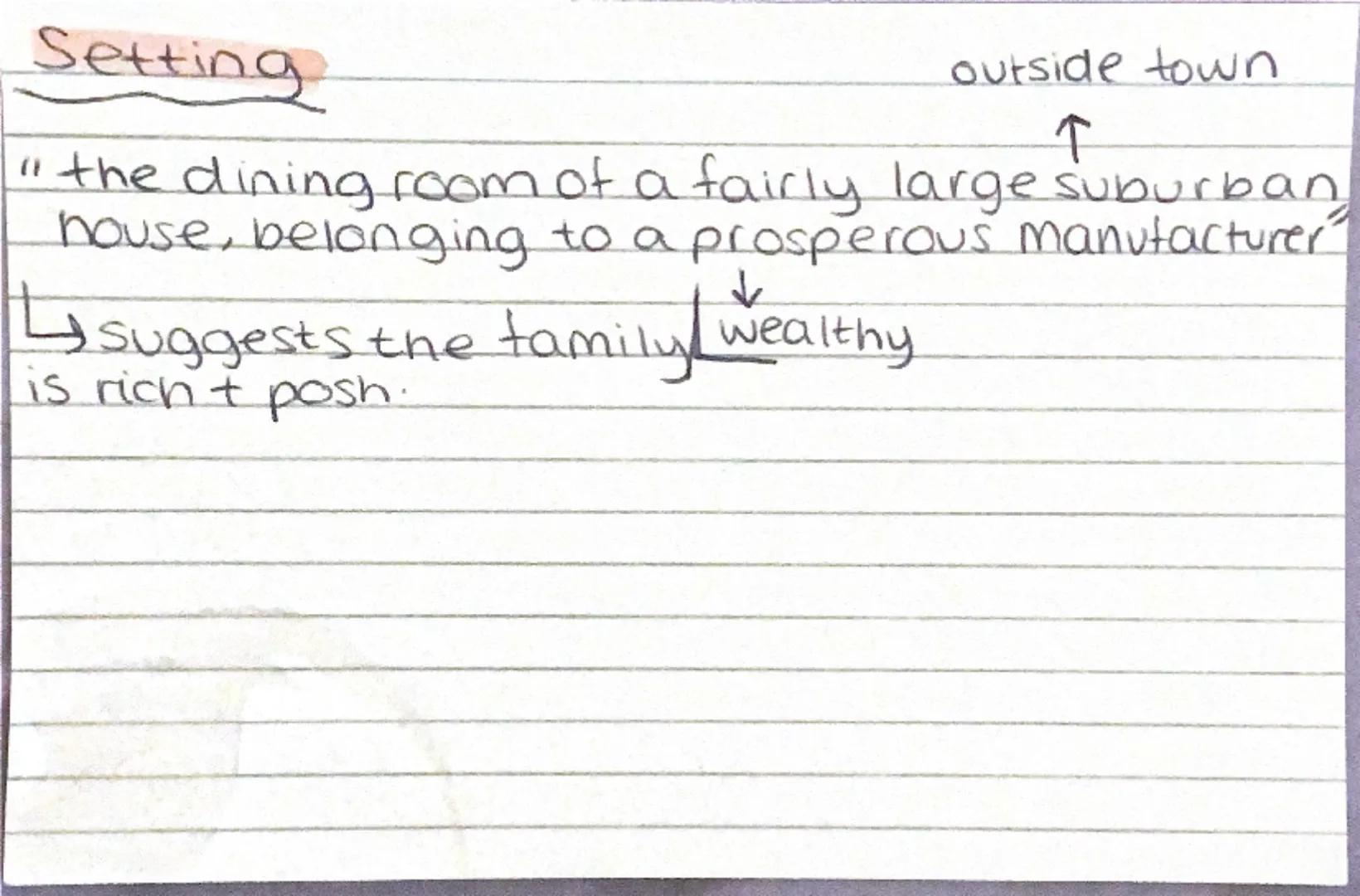 Inspector Goole
-pragmatic
·Pusny
dedicated
senous
-secretive
↳having an unaturally morbid
fascination with death / disaster?
mysterious
int