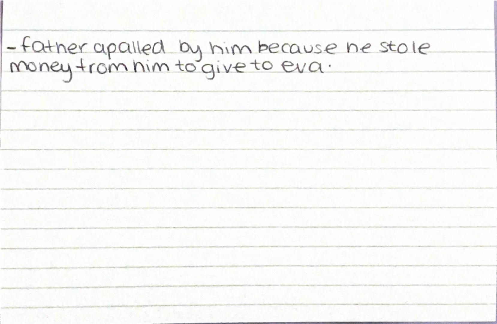 Inspector Goole
-pragmatic
·Pusny
dedicated
senous
-secretive
↳having an unaturally morbid
fascination with death / disaster?
mysterious
int