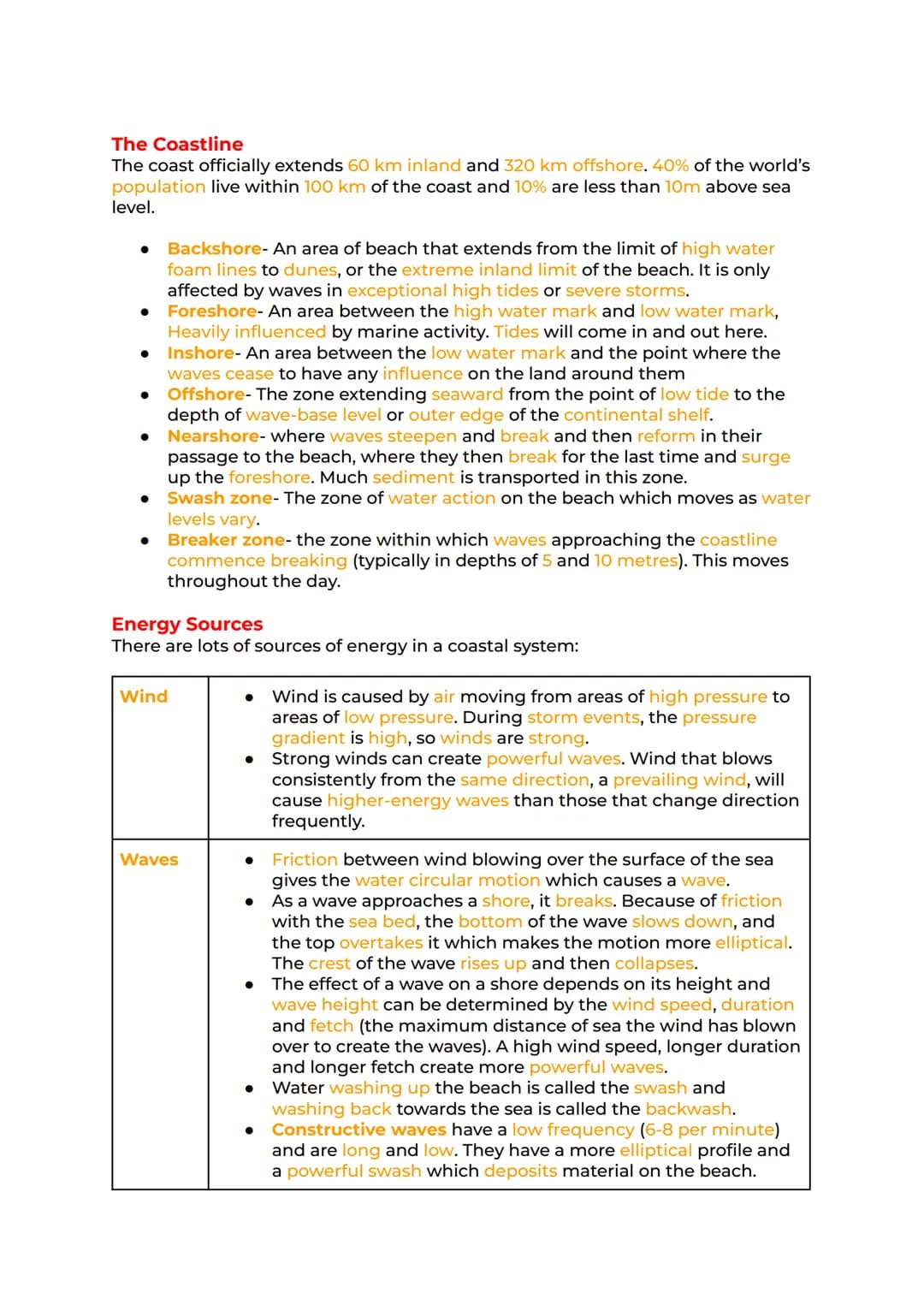 Coastal Systems and
Landscapes Revision
The Coastal System Coastal Processes. Coastal Landforms. Sea Level
Changes Coastal Management Coasta