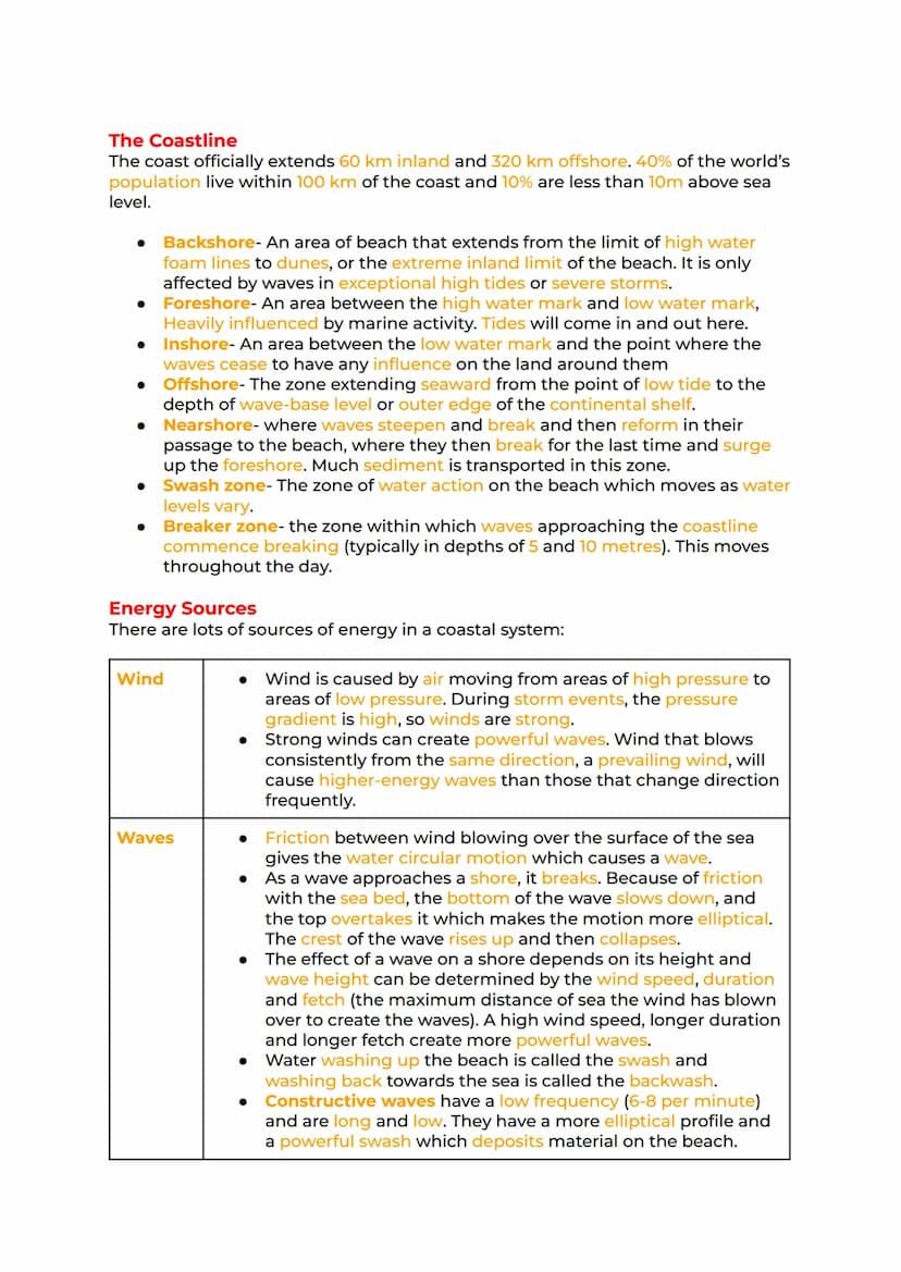 Coastal Systems and
Landscapes Revision
The Coastal System Coastal Processes. Coastal Landforms. Sea Level
Changes Coastal Management Coasta