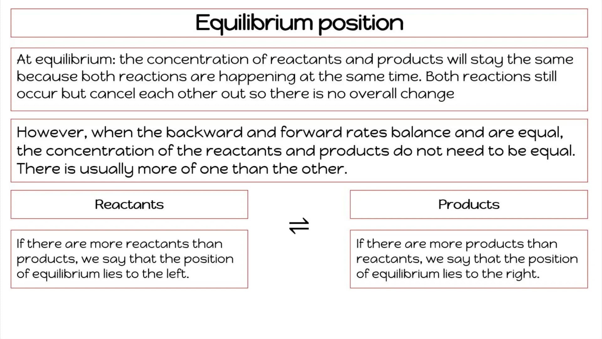 KS4
Unit 6: Rate and extent of
chemical reactions-Equilibrium Reversible Reactions
Some chemical reactions are reversible. In other words, t