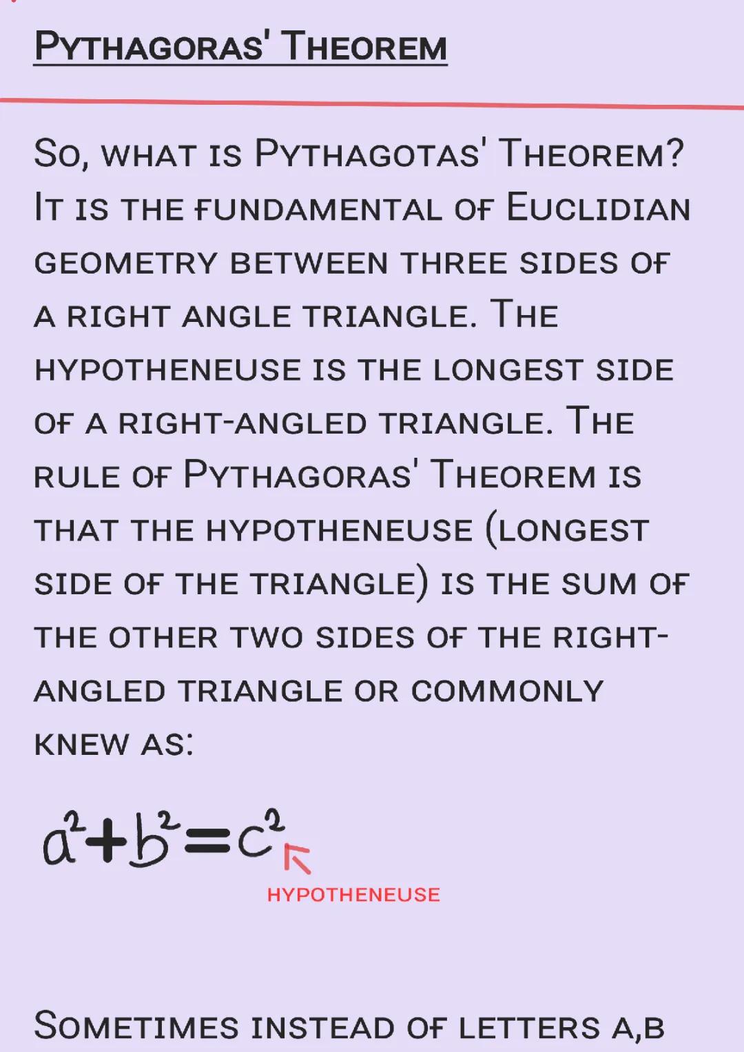 Pythagoras' Theorem Fun: Right-Angled Triangles Made Easy!