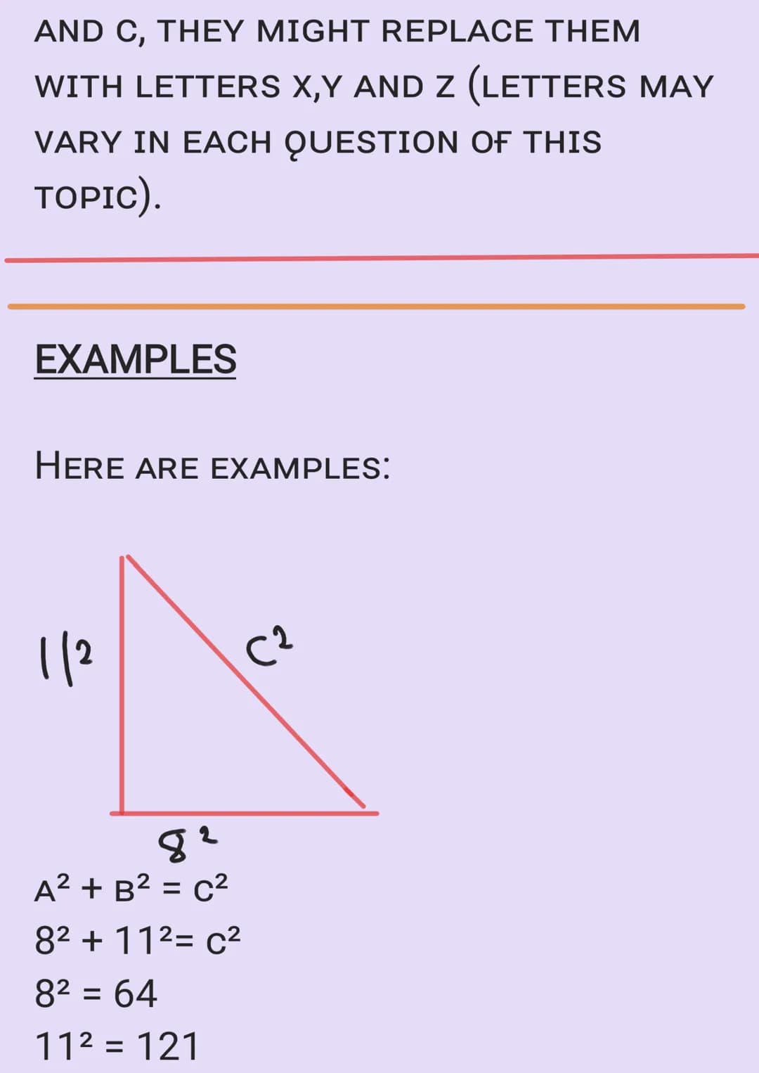 PYTHAGORAS' THEOREM
SO, WHAT IS PYTHAGOTAS' THEOREM?
IT IS THE FUNDAMENTAL OF EUCLIDIAN
GEOMETRY BETWEEN THREE SIDES OF
A RIGHT ANGLE TRIANG