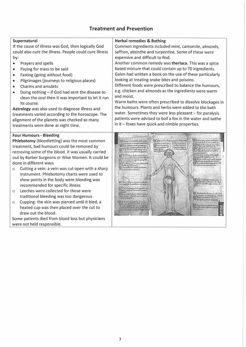 Name:
Medicine in Britain, c1250-present
This booklet is designed to support you in your studies - reading around the subject at home will b