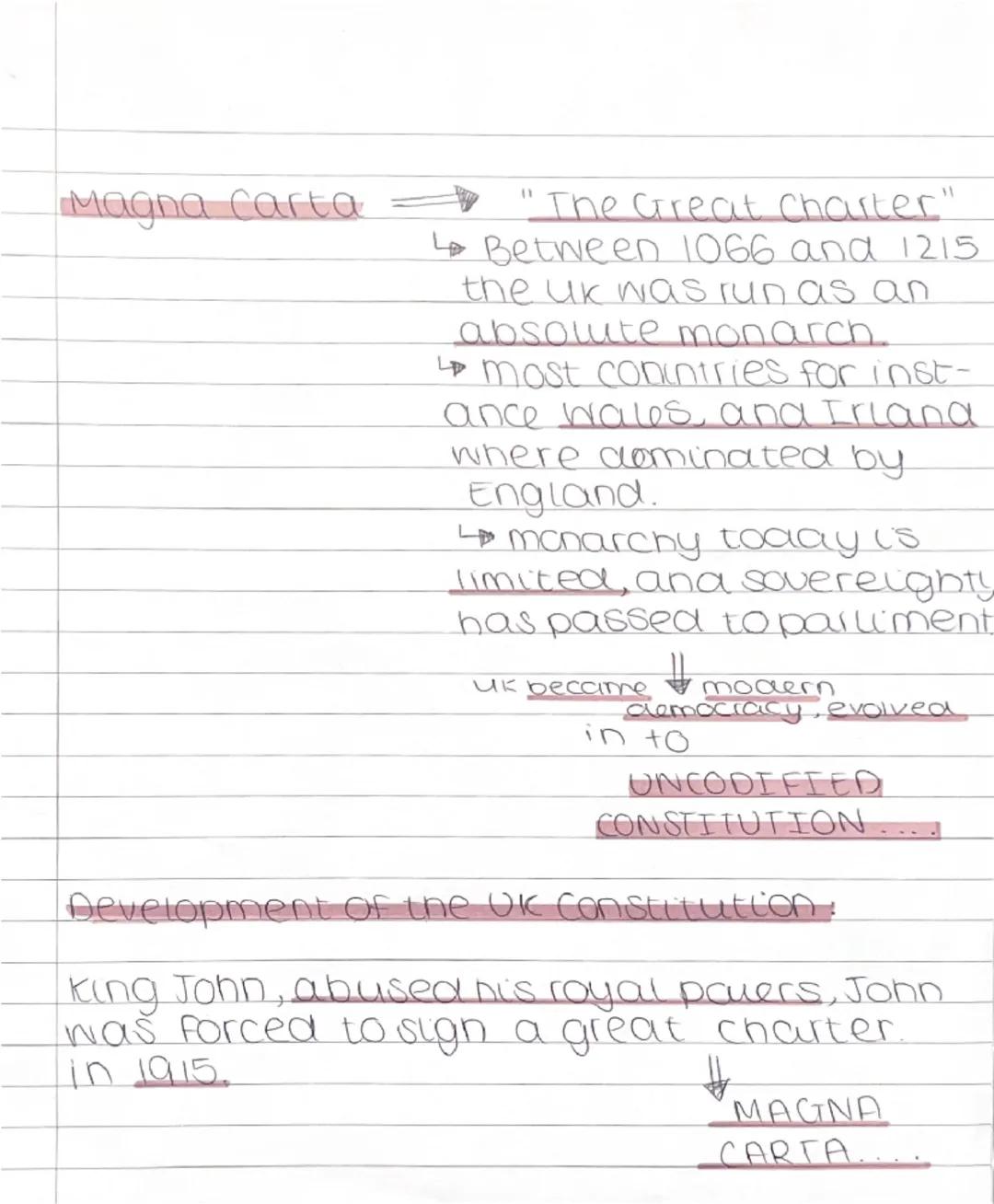 CONSTITUTION
uncodified
"
partly written,
the uk government is not
written in a sungle docu-
ment, it's based on varios
Sources.
but wholy u