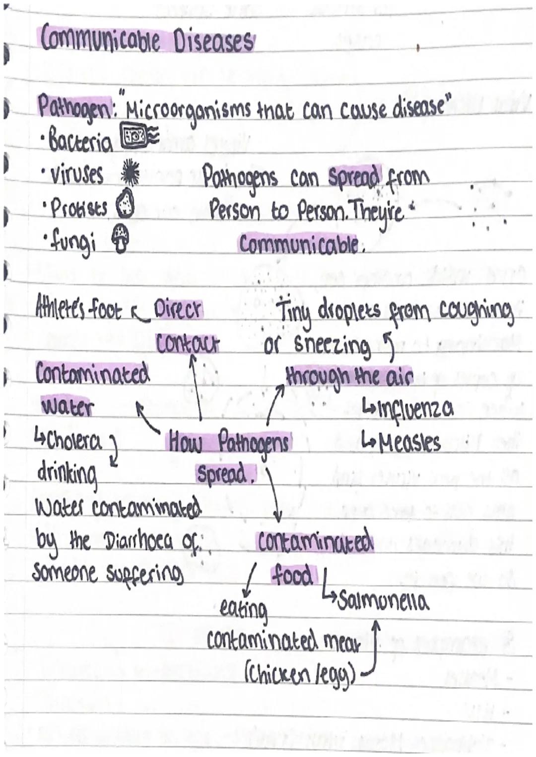 VACCINATION

↳ involves introducing small quantities of dead or
innactive forms of a pathogen into the body

WBC


↳ Divides
through
Mitosis