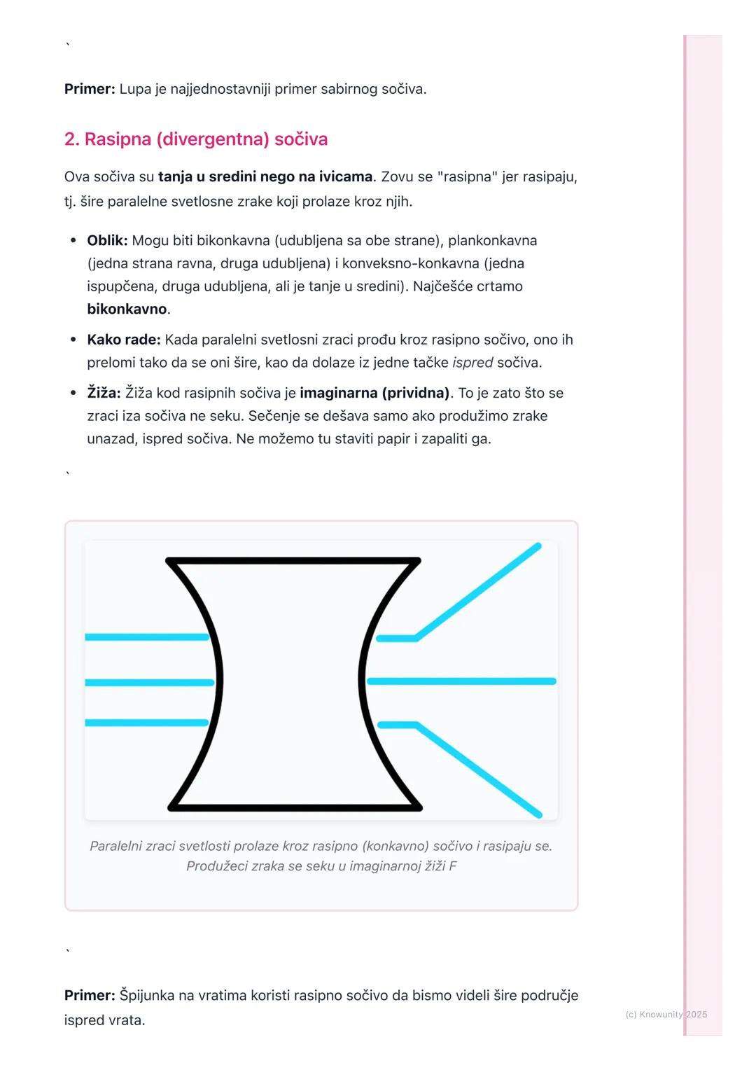 # Sočiva (konvergentna i
divergentna, kvalitativno)

Uvod u sočiva

Sočiva su providna tela, najčešće napravljena od stakla ili plastike, ko