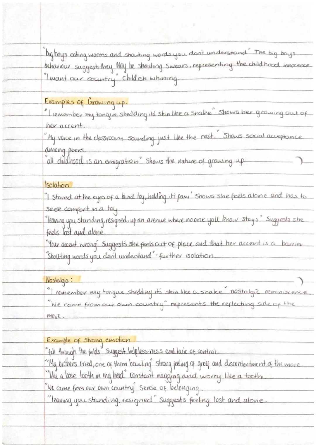 2
Carol Ann
Duffy - Poetry themes.
Originally
• Change: The move to England from Scotland/growing up/change.
acceptance / change in identity