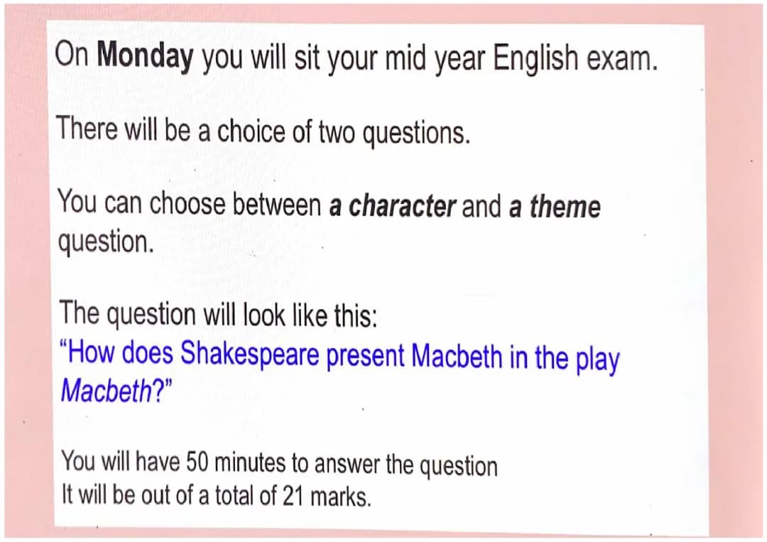 english exam