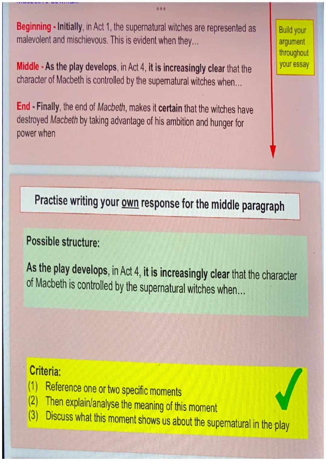 On Monday you will sit your mid year English exam.
There will be a choice of two questions.
You can choose between a character and a theme
q