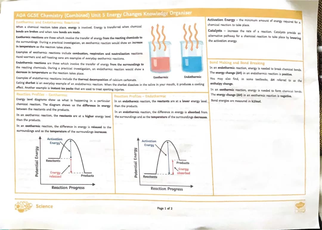 energy changes 