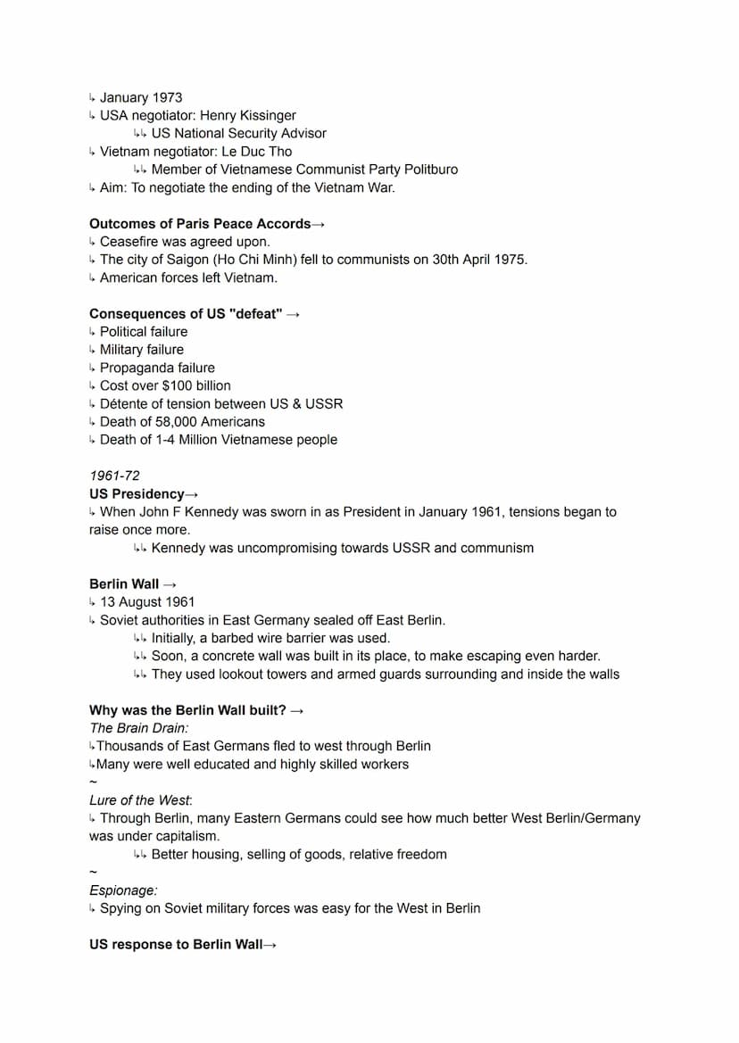 History Revision: Cold War
Overview:
Conflict and tension between East and West, 1945-72 →
↳ Initially, tensions arose from ideological diff