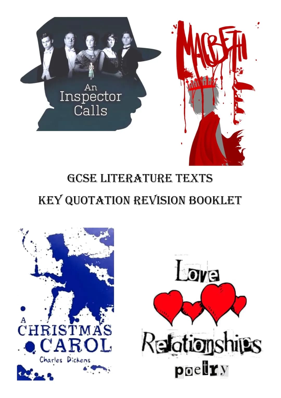 Key Quotes for Macbeth, A Christmas Carol, and An Inspector Calls - GCSE Revision PDF