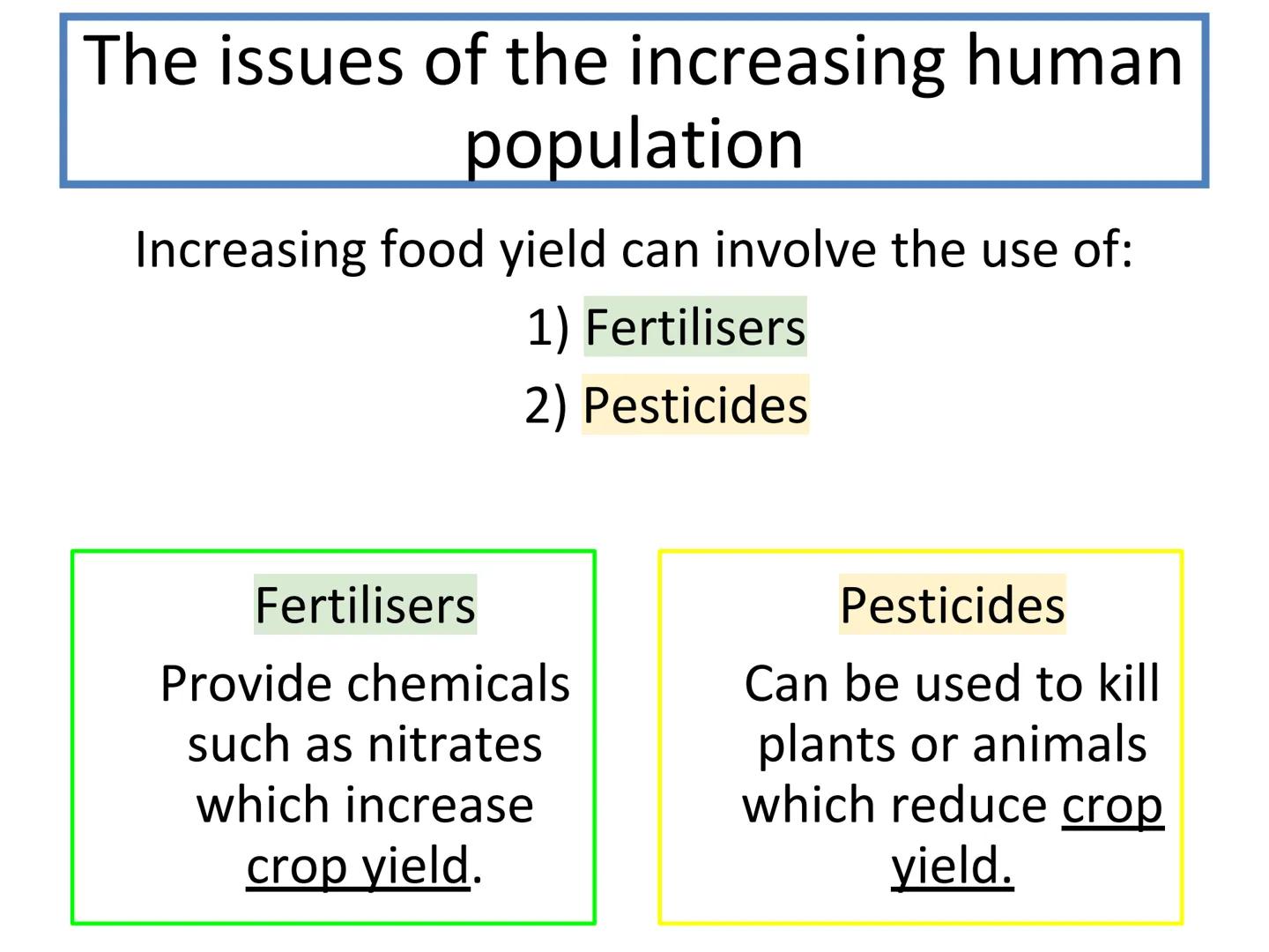 N5 Unit 3 KA5
Food Production N5 biology course
1. Cell Biology
2. Multicellular Organisms
3. Life on Earth Unit 3 - Life on Earth
1. Ecosys