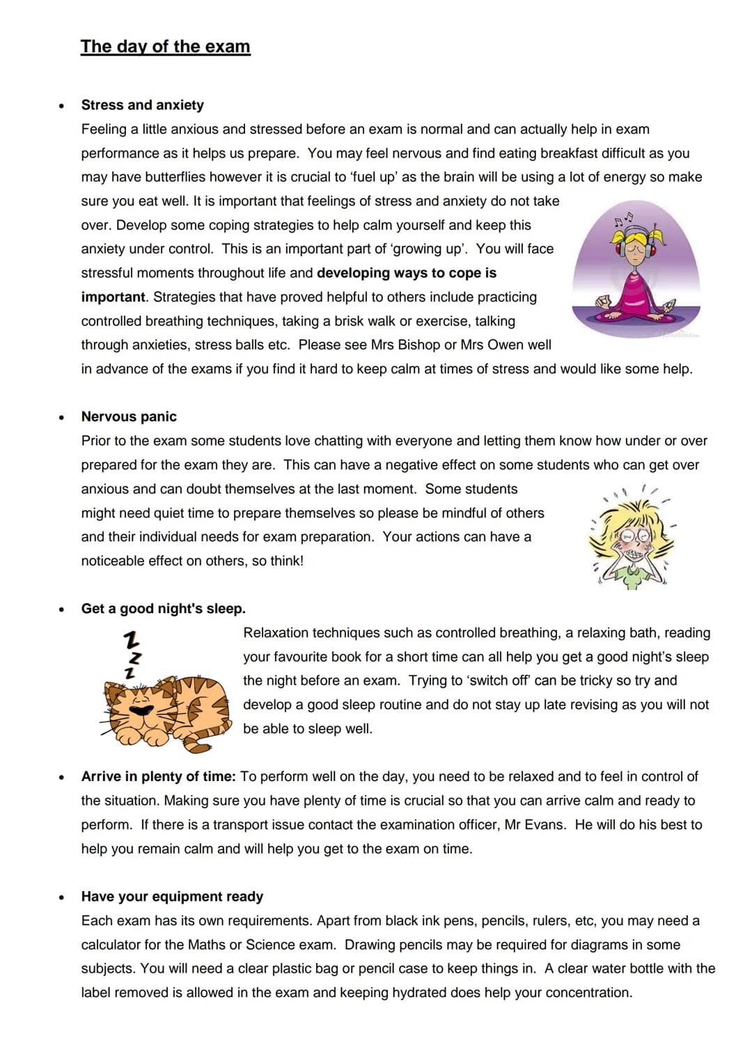 Revision Where
do I start?
-
Mocks - What
can I learn from
them?
Study, Revision and
Exam Tips
Sleep - Is it really
important?
Memory - How
