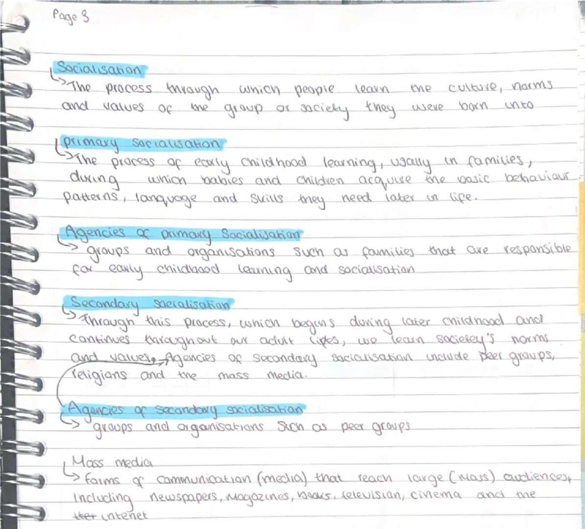 Page 2

Key words
Society
A group of people who share a culture or a way of life

Culture
The whole way of life of a particular society or s