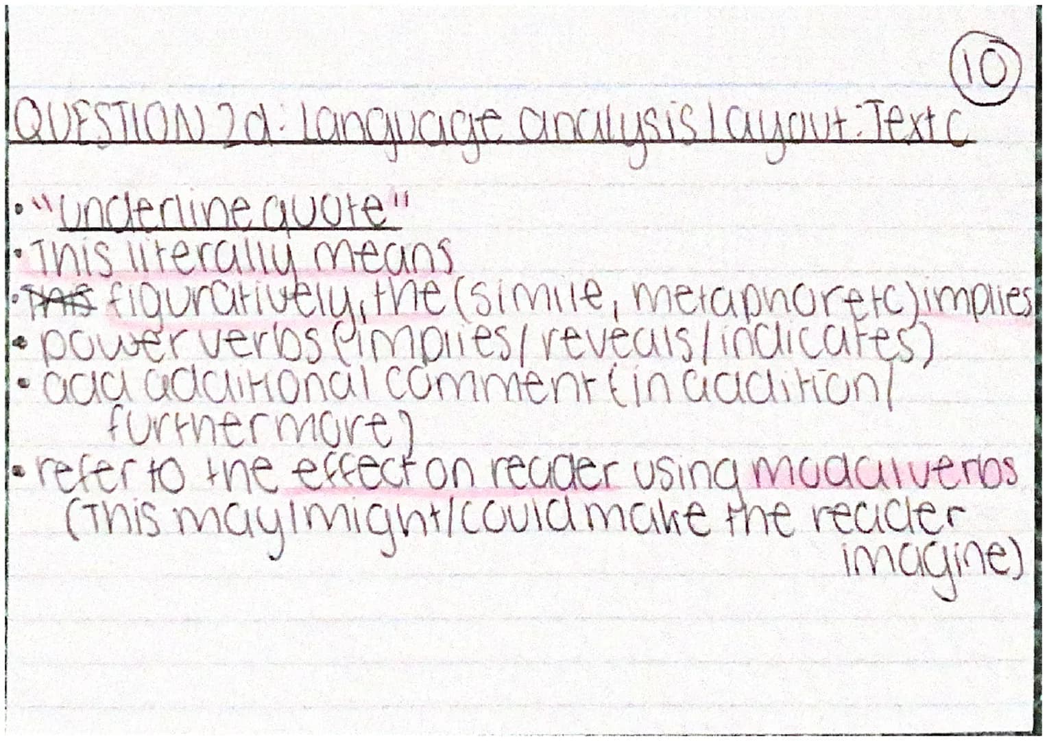 Top tips.
• if a paragraph is mentioned, box it
'Use your own words' = paraphrasel re-writel
fina synonym.
for Q3 have THREE highlighters QU