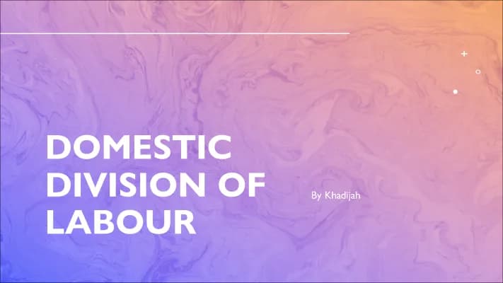 Know Domestic Division of Labour thumbnail